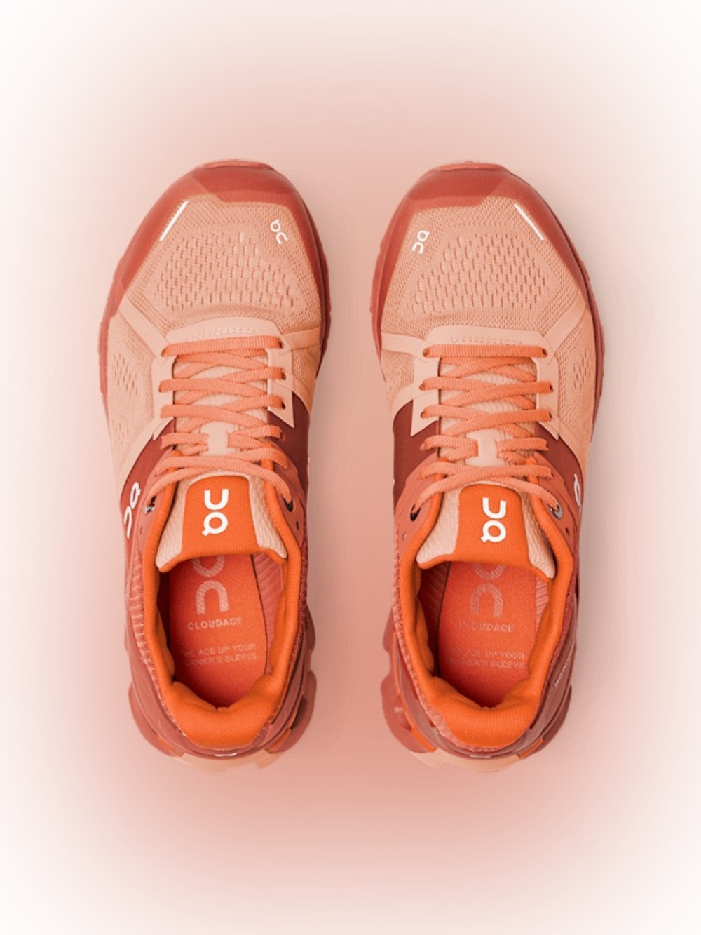 On Cloud Women’s Cloudace Running Shoes Blush/Orange sport marathon support run - Picture 2 of 7